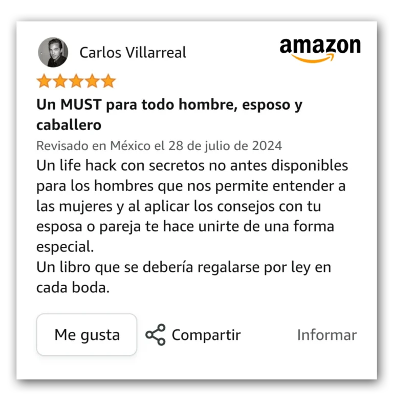 Un MUST para todo hombre, esposo y caballero
